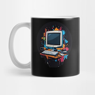 Colorful and Cool Modern Computer Design Mug